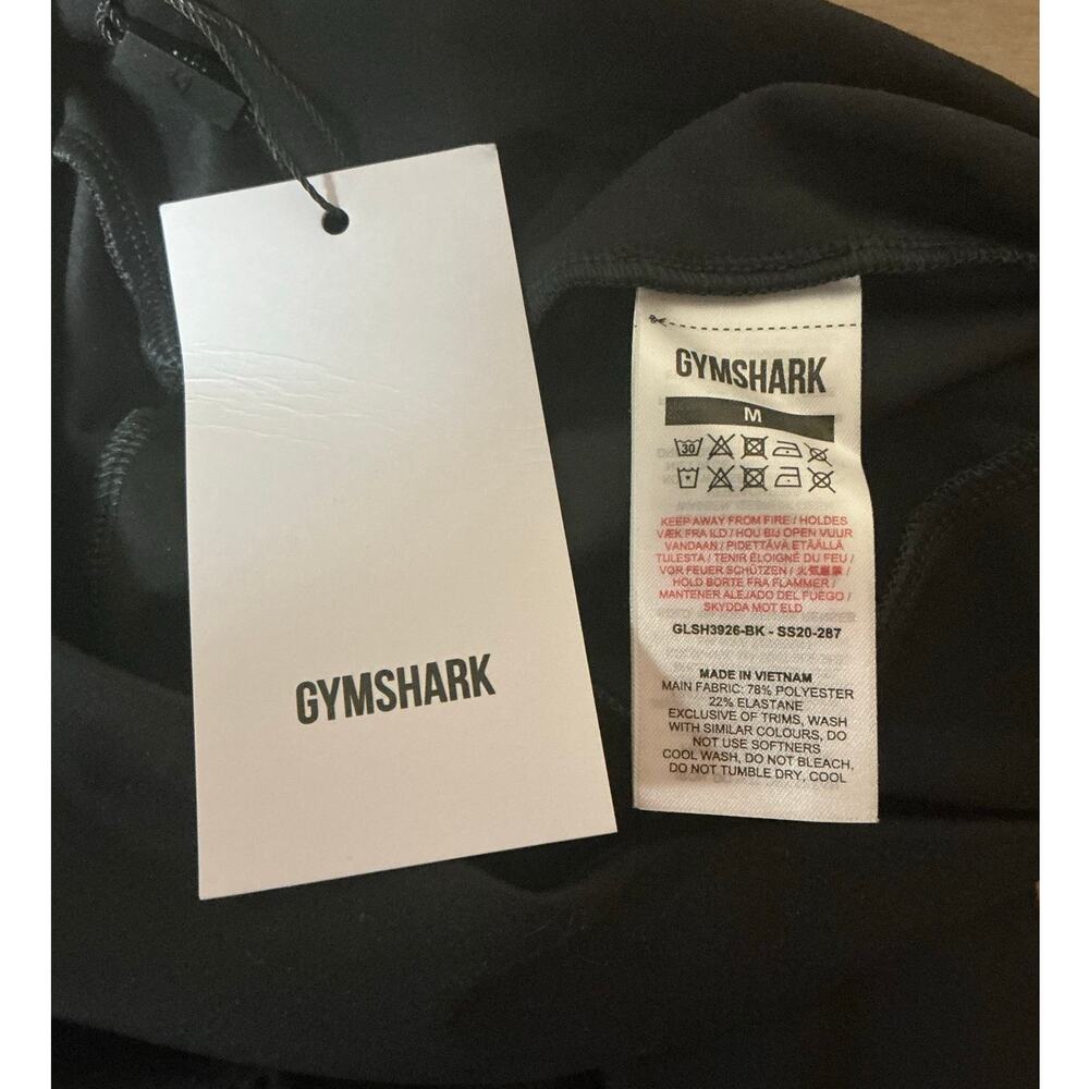 Gymshark Training Bike Shorts Black Size M NWT - Picture 4 of 7